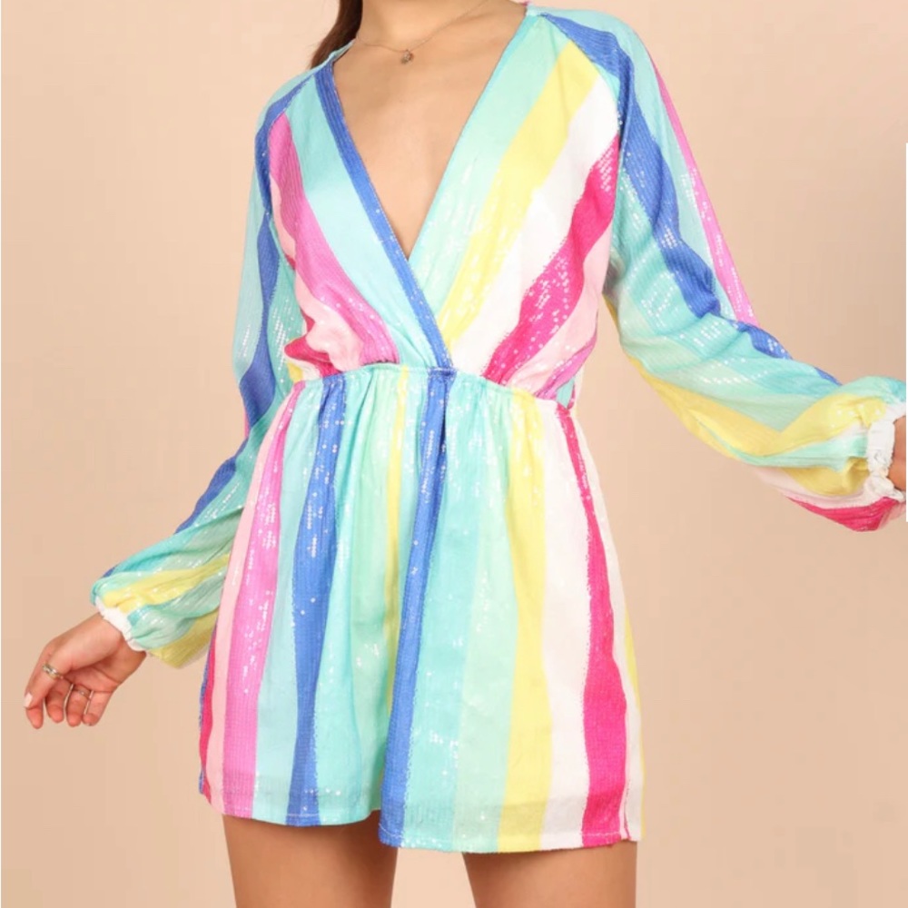 Ruby Sequin Romper| M